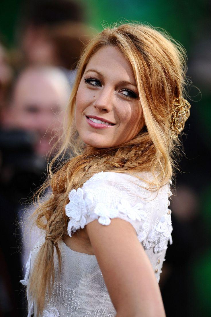 Blake Lively romantic braided bridal hairstyle