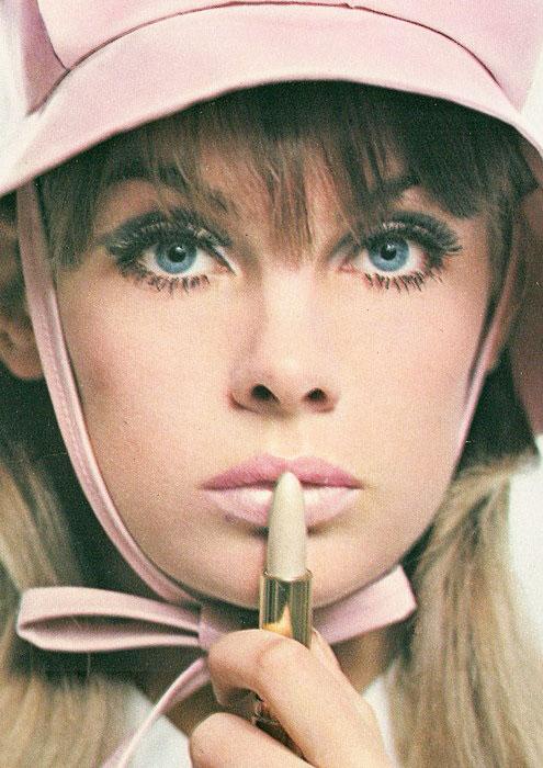 1960s doll like makeup complexion