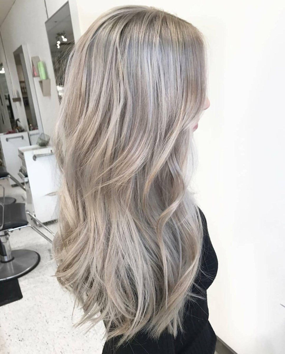 Ash blonde hair colour idea