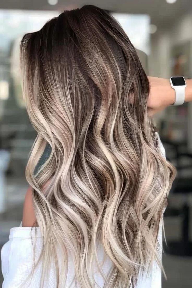 Soft balayage hair colour