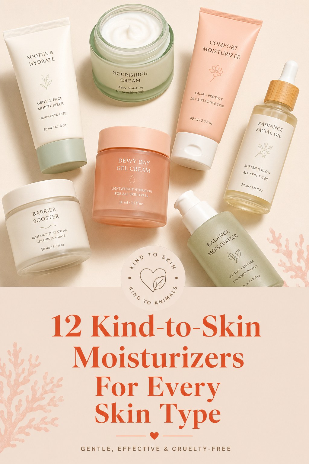Twelve gentle, cruelty-free tubs and jars offering kind-to-skin moisturizers over 50