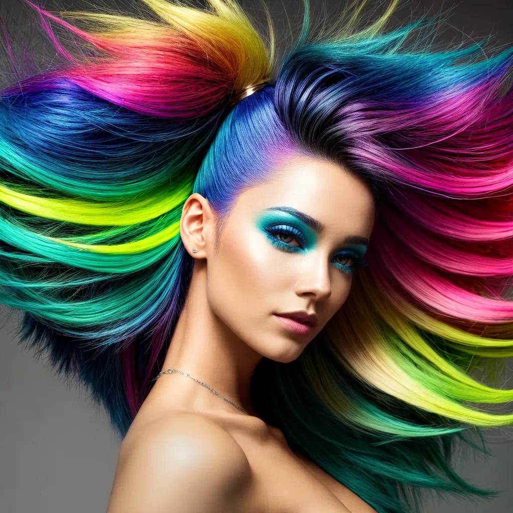 Bold fantasy hair colour
