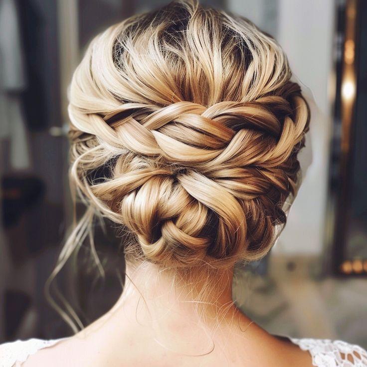 Geflochtene Frisuren mit Blumen im Boho-Stil