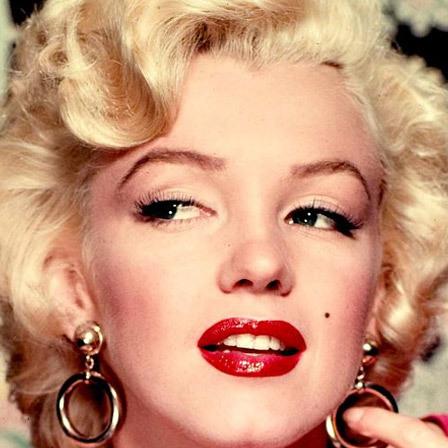 Classic beauty mark vintage makeup detail