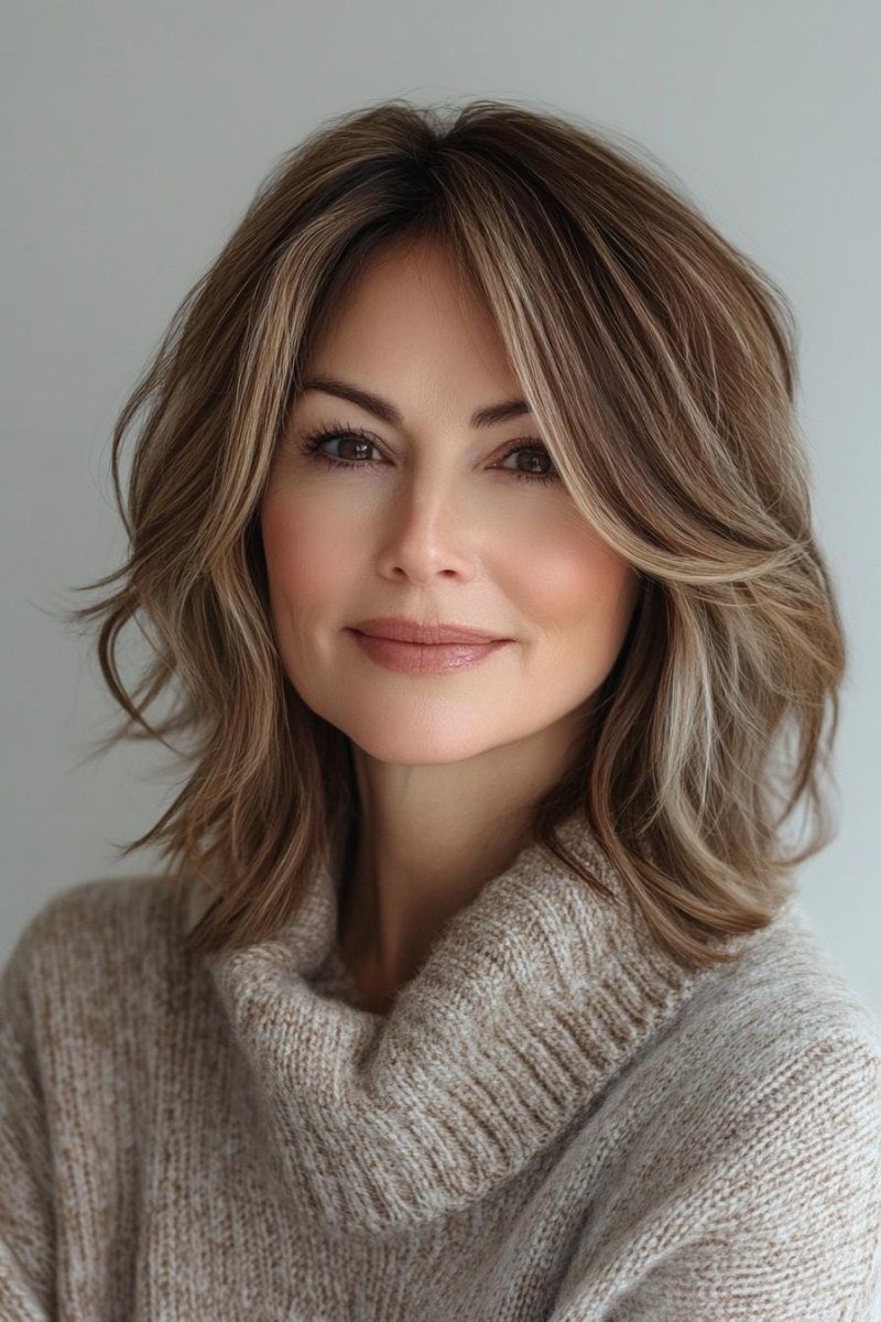 Woman over 40 with comfortable hairstyle