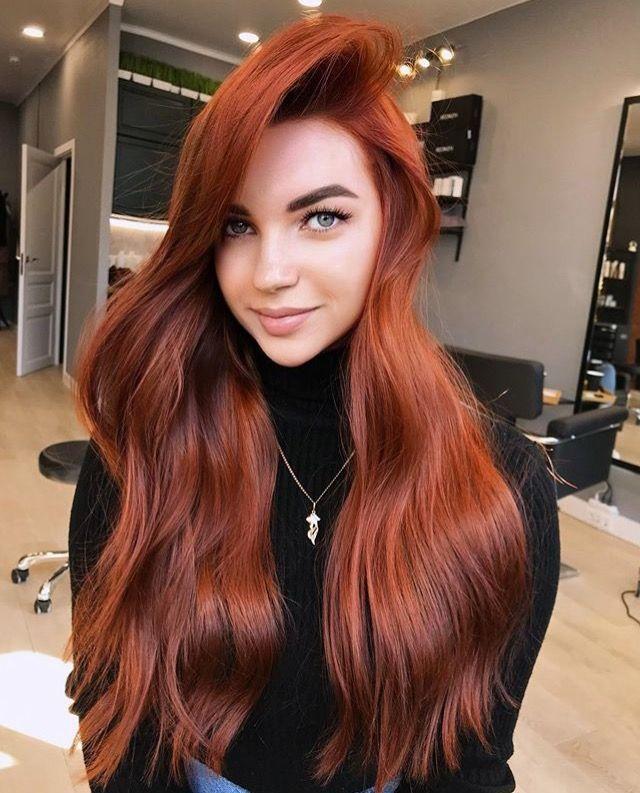 Modern copper red hair transformation