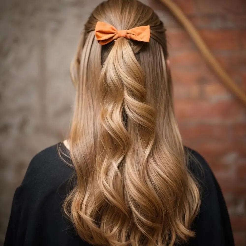 Half up school hairstyle idea
