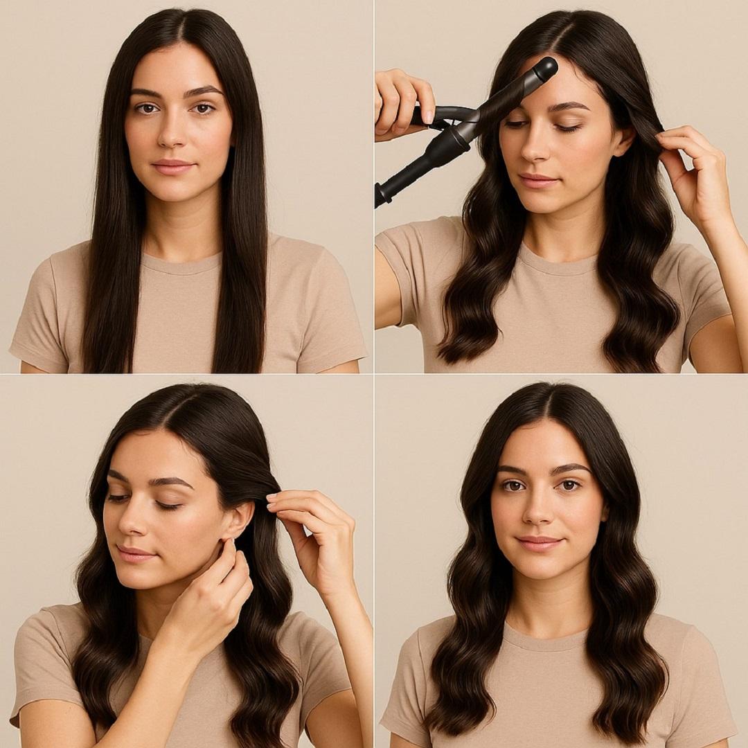 Easy wavy hairstyle tutorial