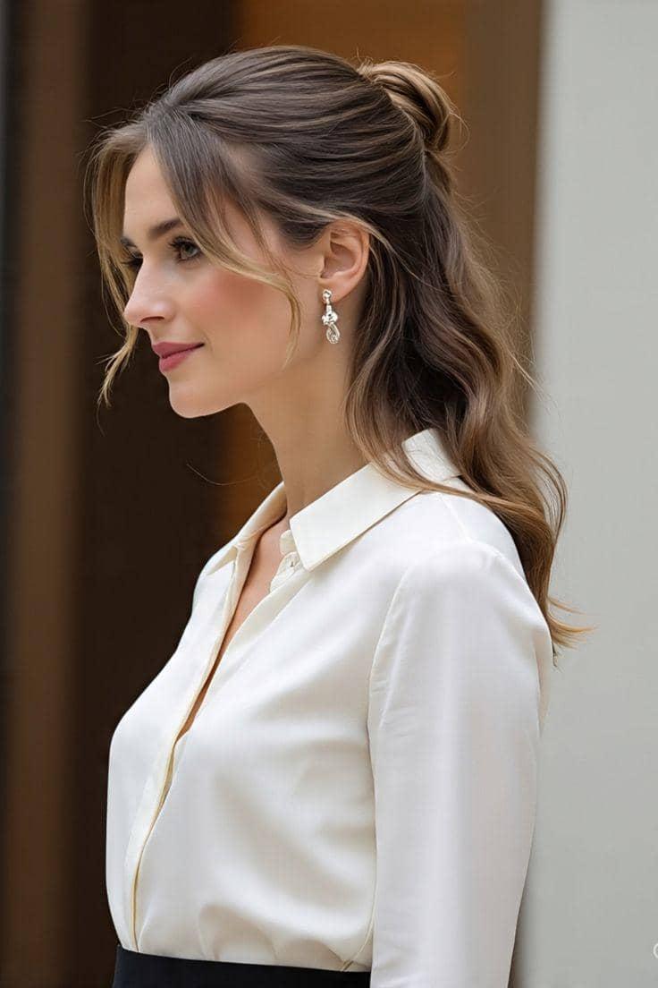 Elegant quick hairstyle