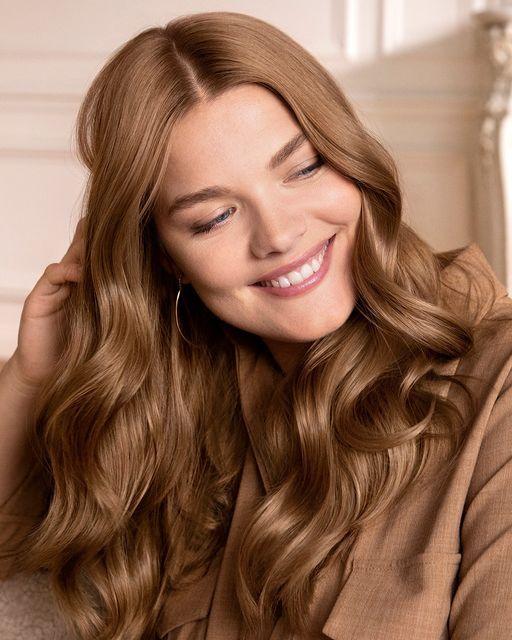Golden brown hair shade