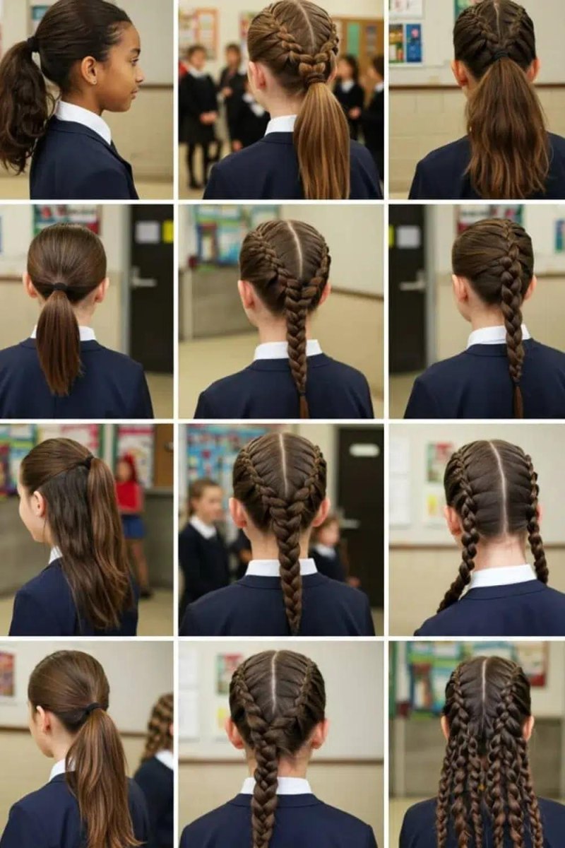 Sport hairstyle for school