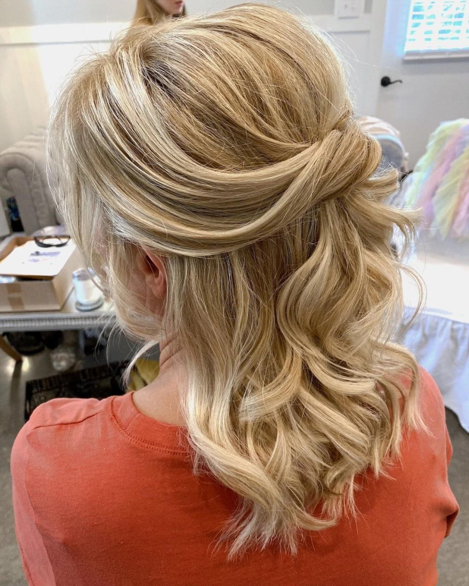 Half up hairstyle thin hair