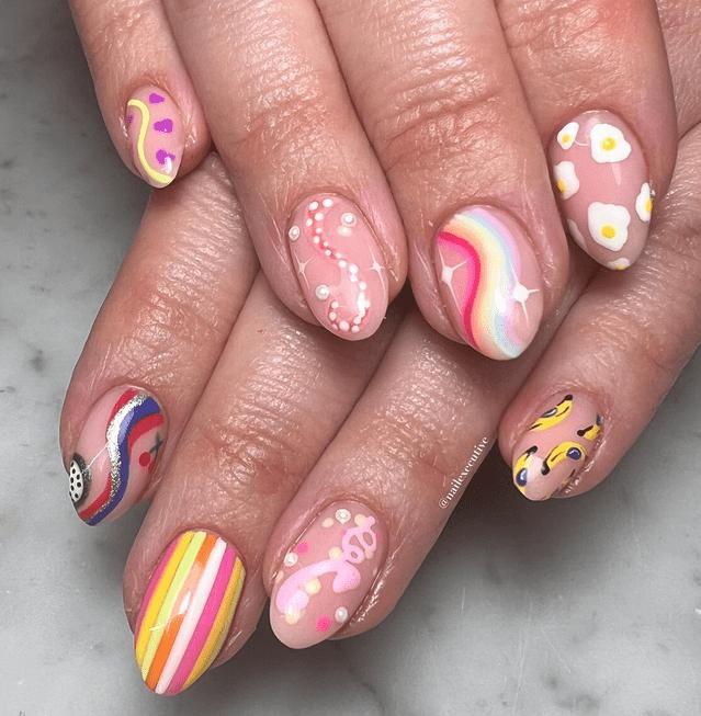 Fashion inspired Harry Styles nails