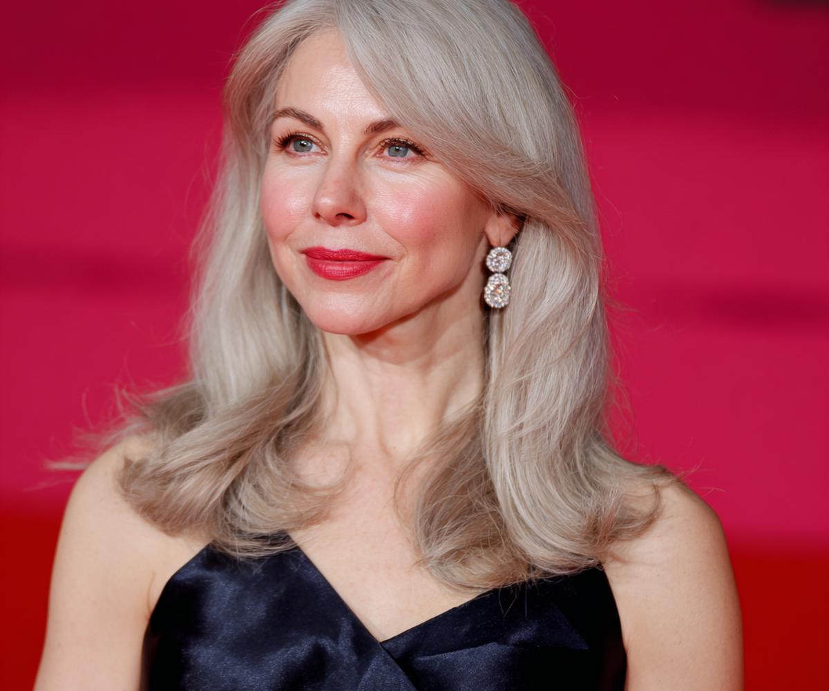 Silver Grey Layered Blowout