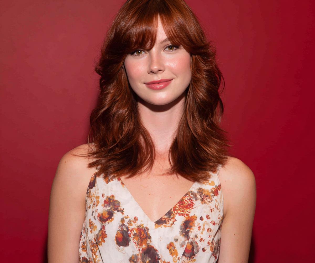 Auburn Midlength Layers Full Fringe