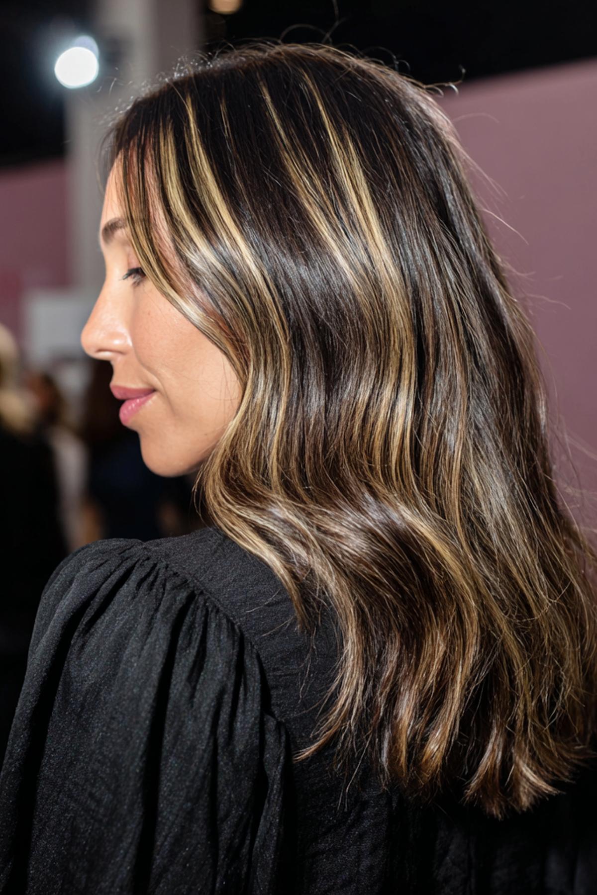 Dark Waves With Blonde Highlights