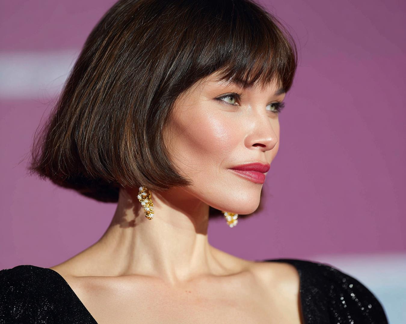 Chin Length Bob With Fringe