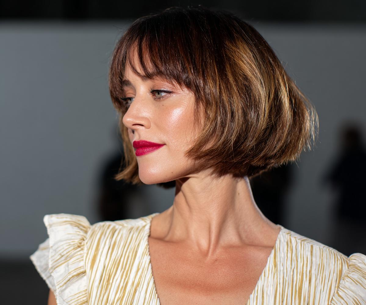 Chin Length Bob With Fringe