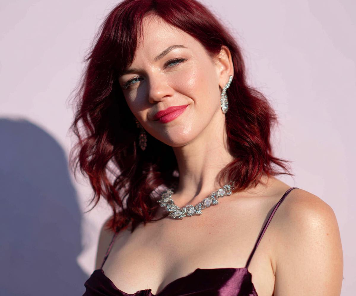 Burgundy Textured Wavy Bob