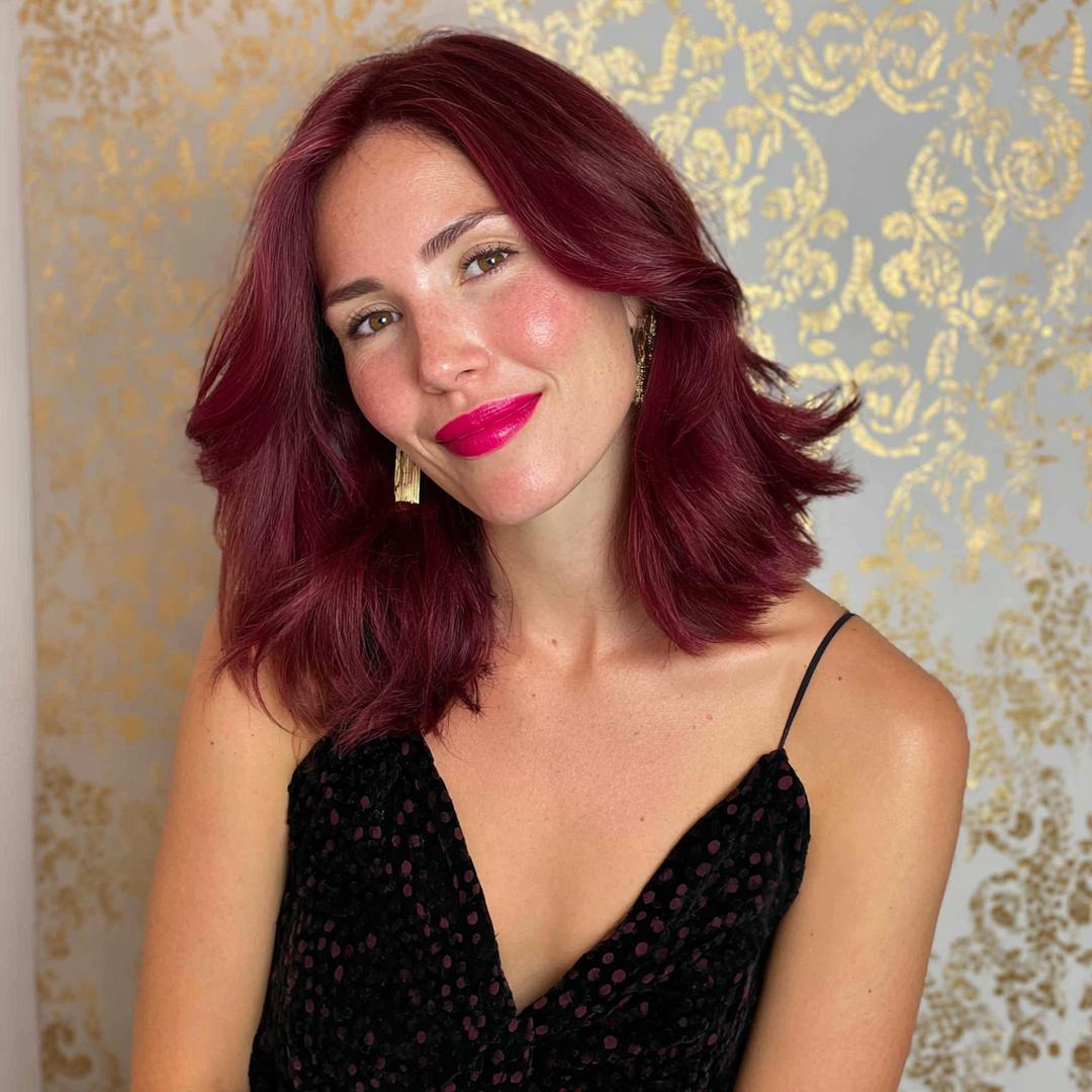 Shoulder Length Cherry Layers