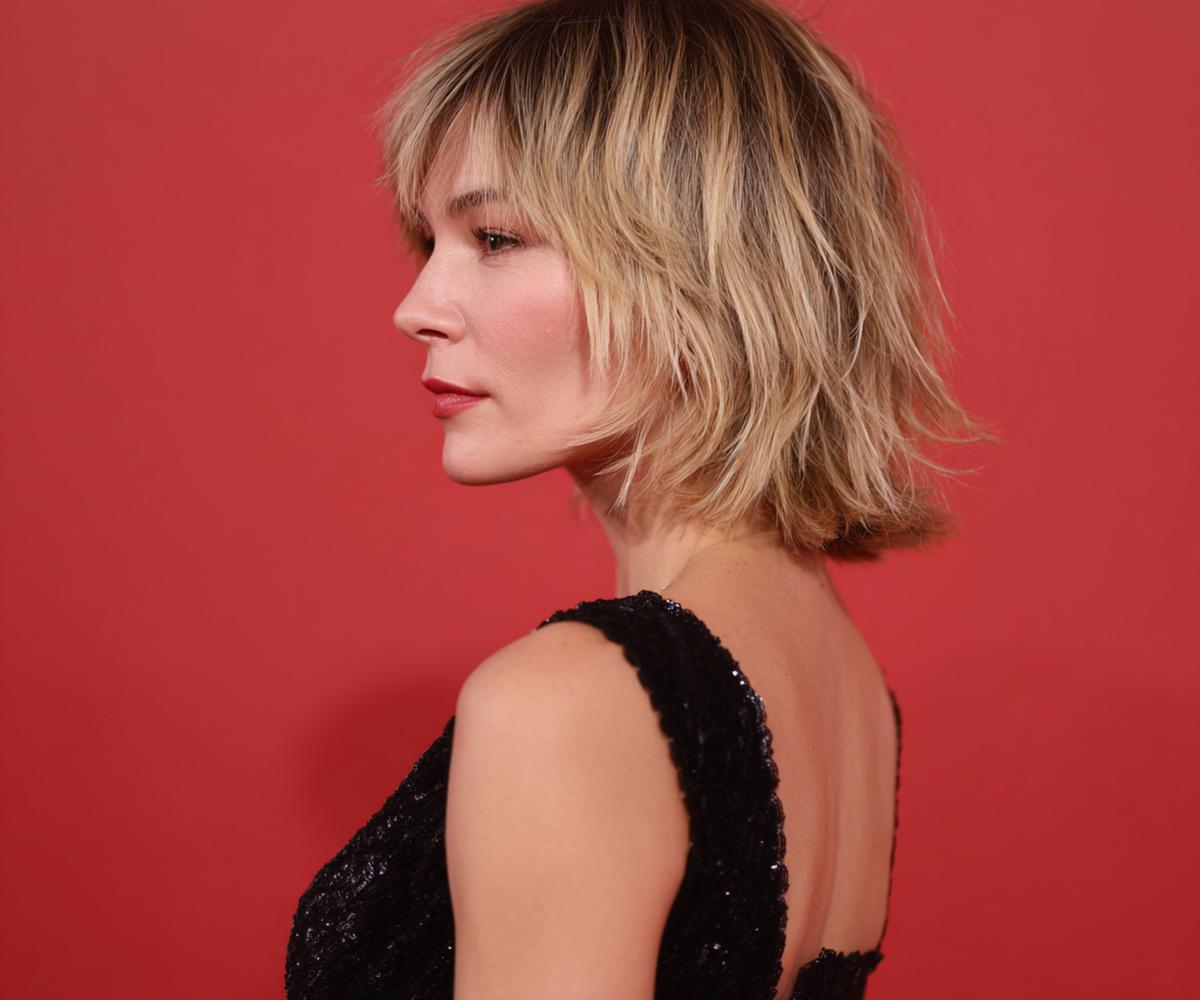 Shaggy Blonde Bob With Bangs