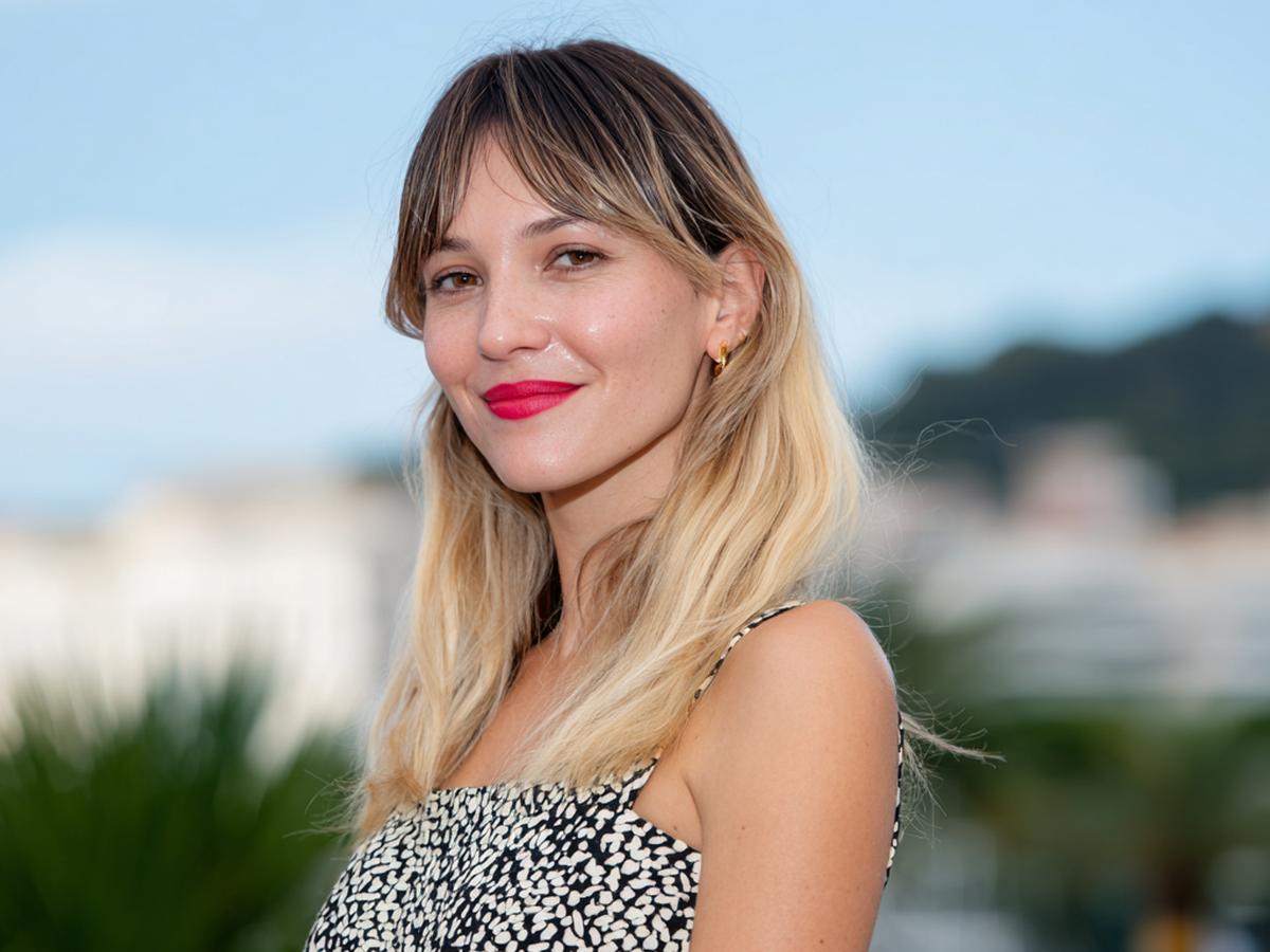 Blonde Ombre Curtain Bangs
