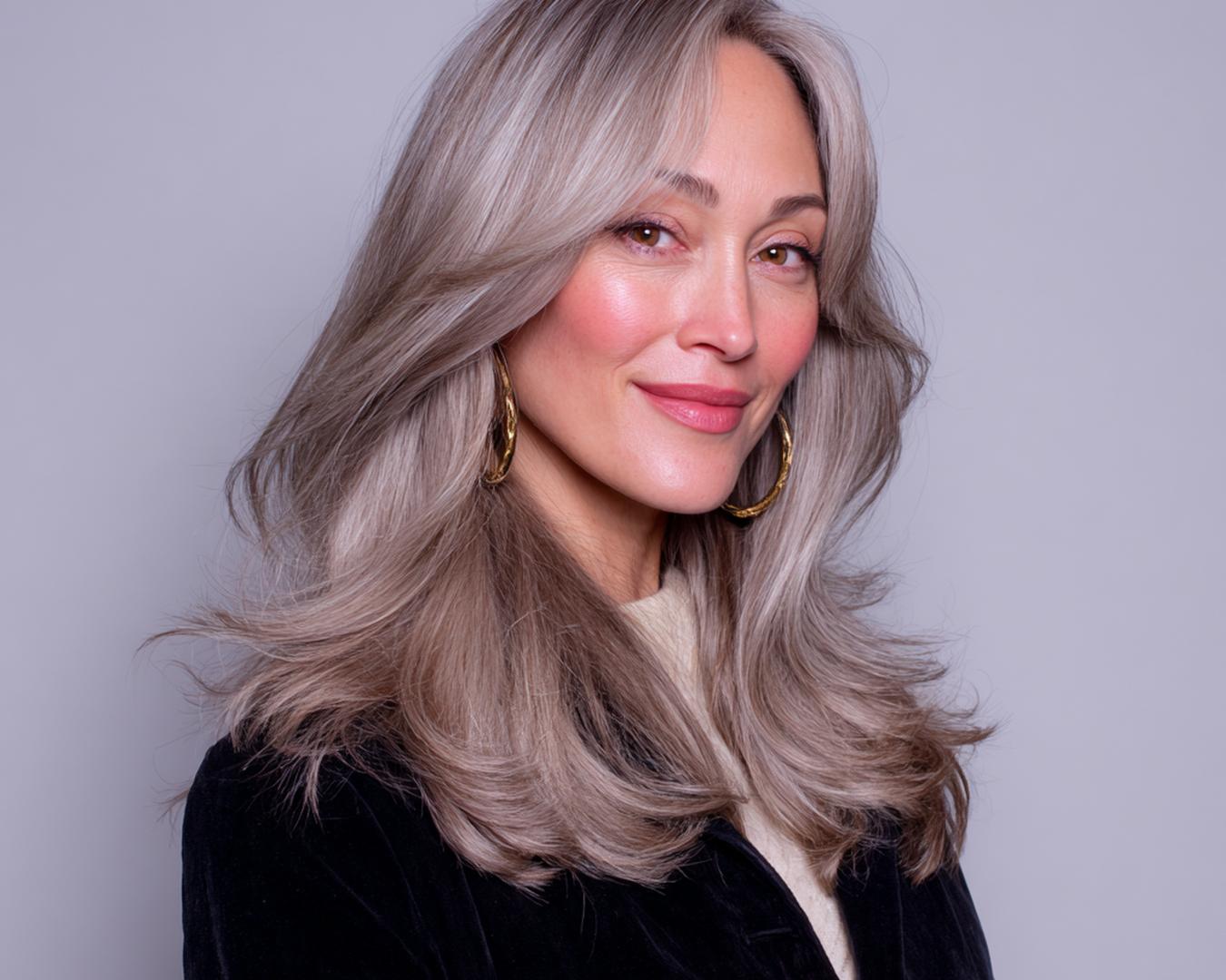 Ash Blonde Curtain Layers