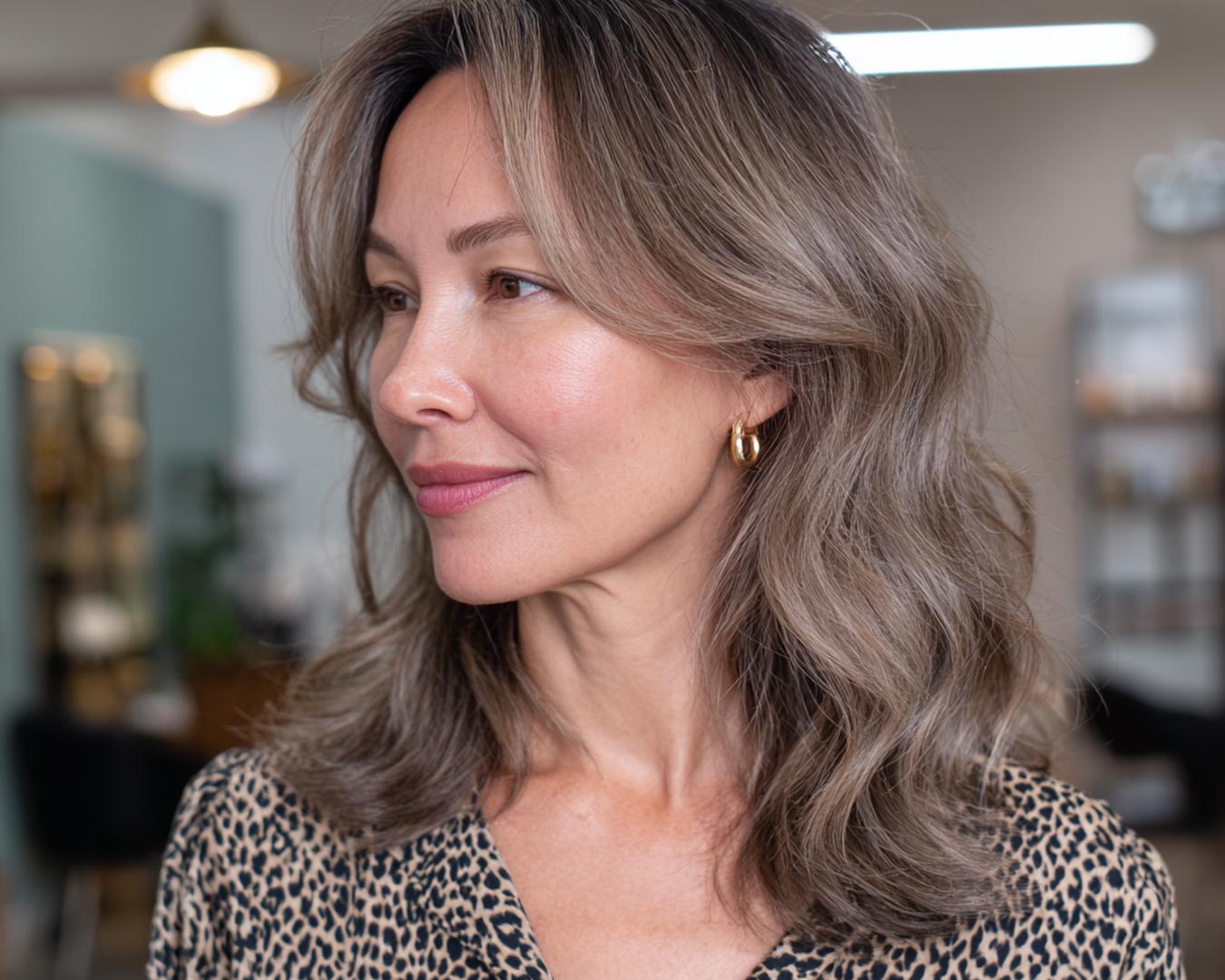 Ash Bronde Curtain Layers