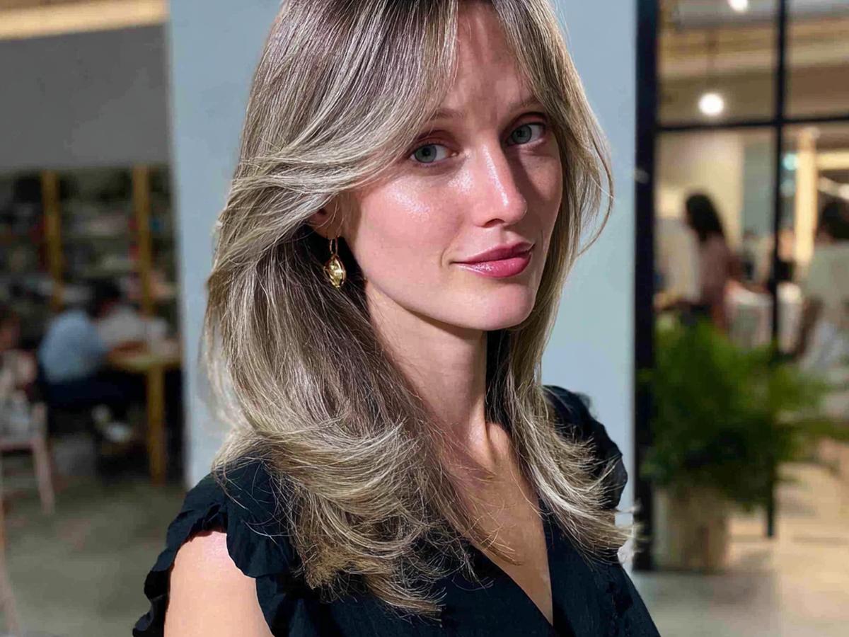 Ash Blonde Feathered Layers