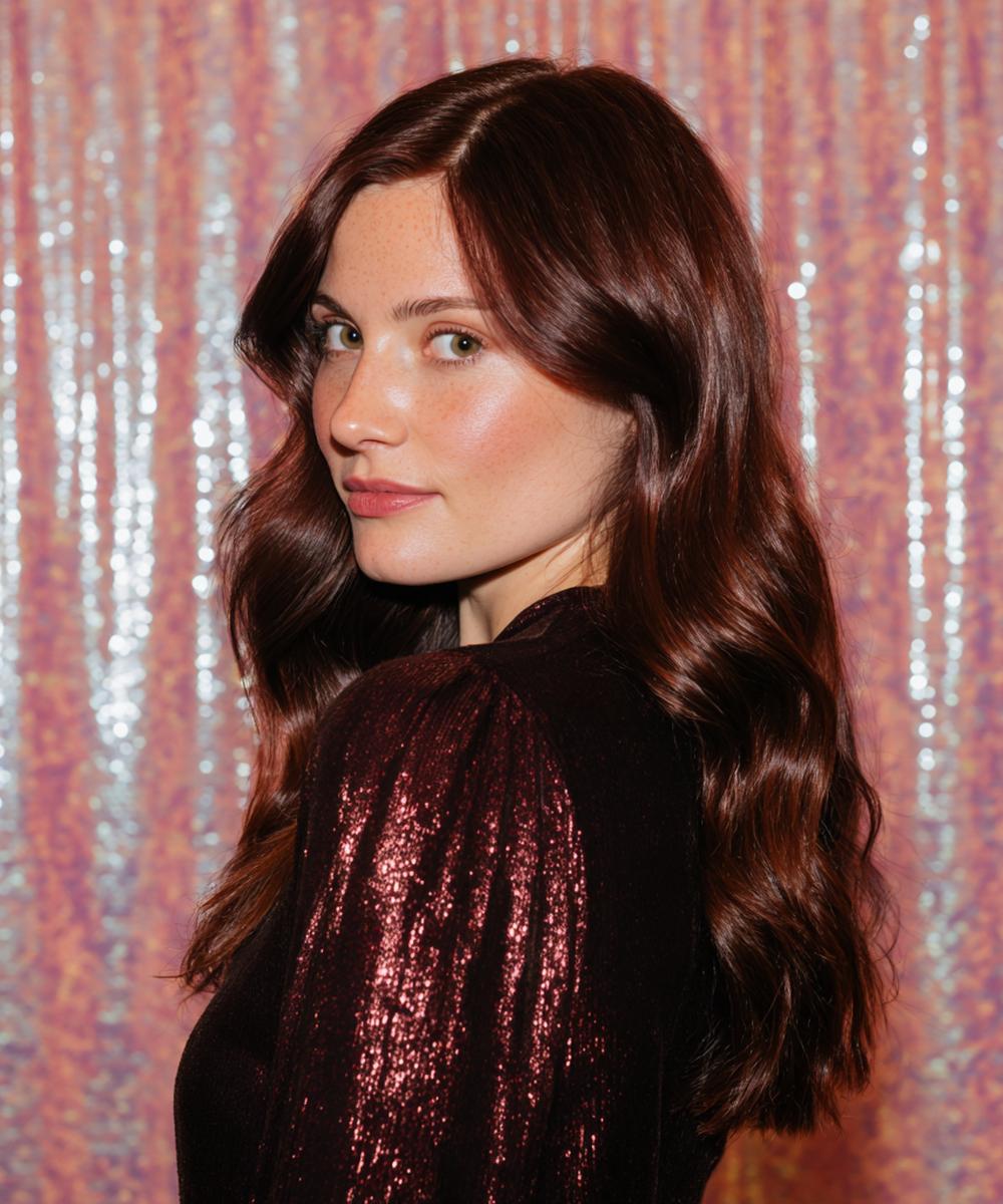 Dark Auburn Center Part Waves