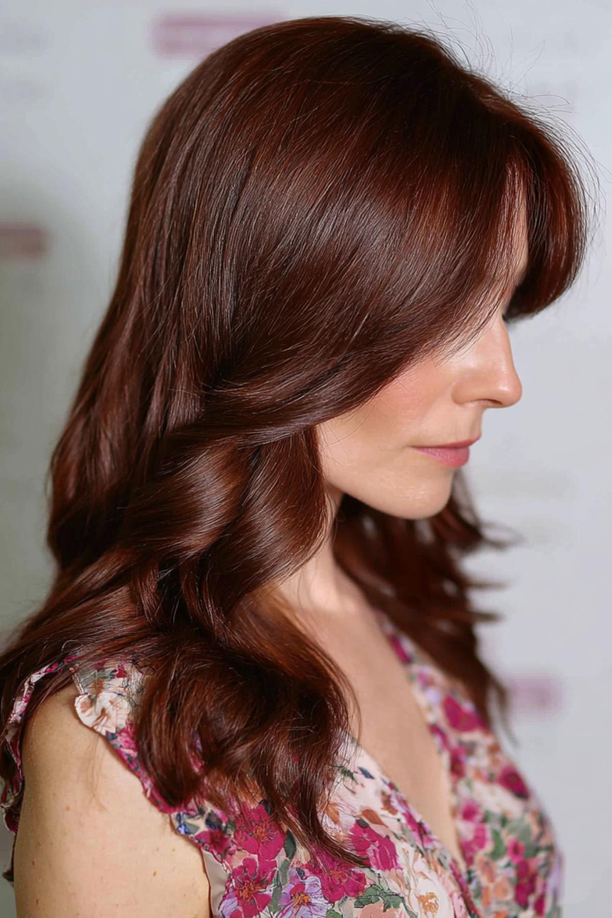 Dark Auburn Loose Waves