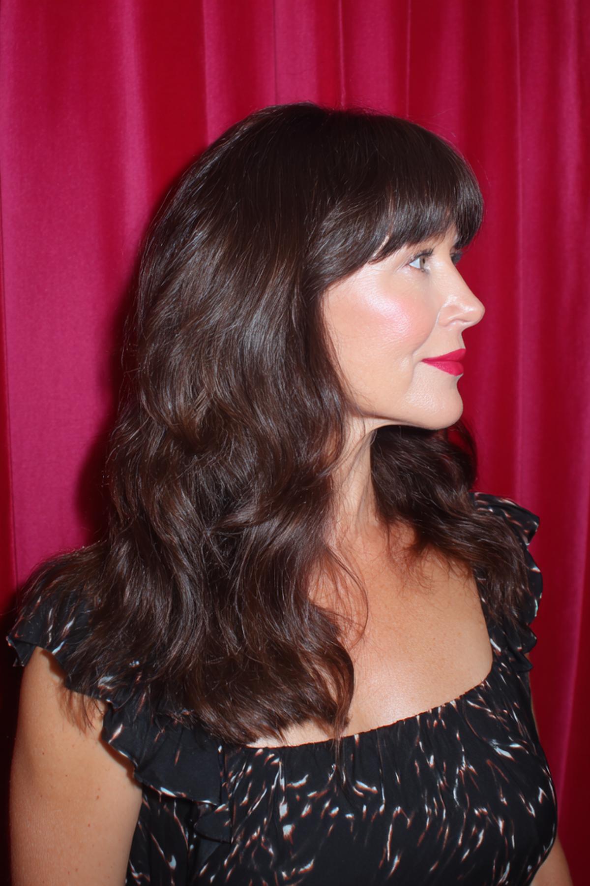 Dark Brown Waves With Fringe