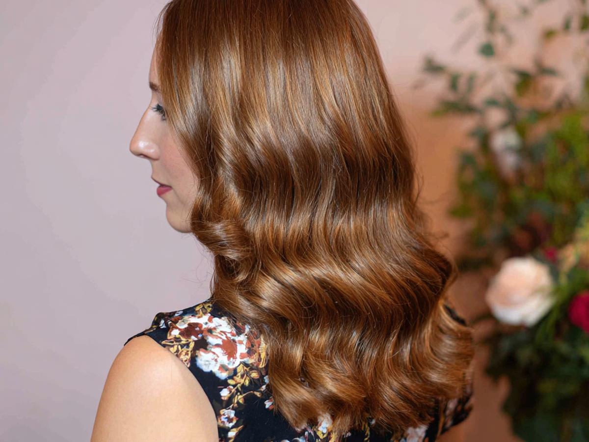 Shoulder Length Golden Brown Waves