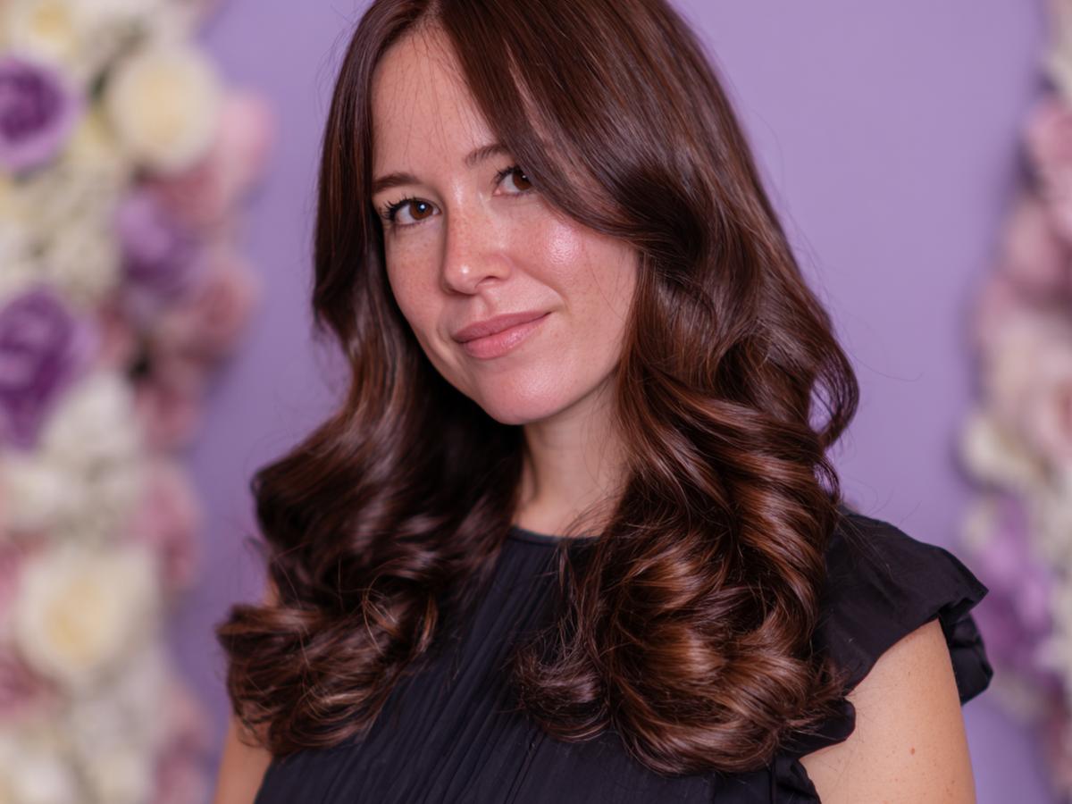 Brunette Long Defined Curls