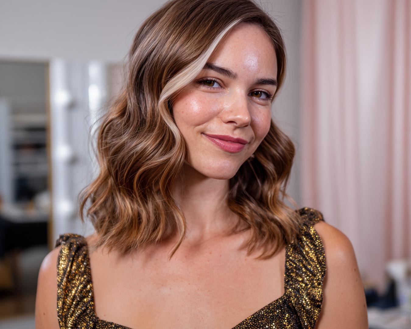 Wavy Light Brown Lob