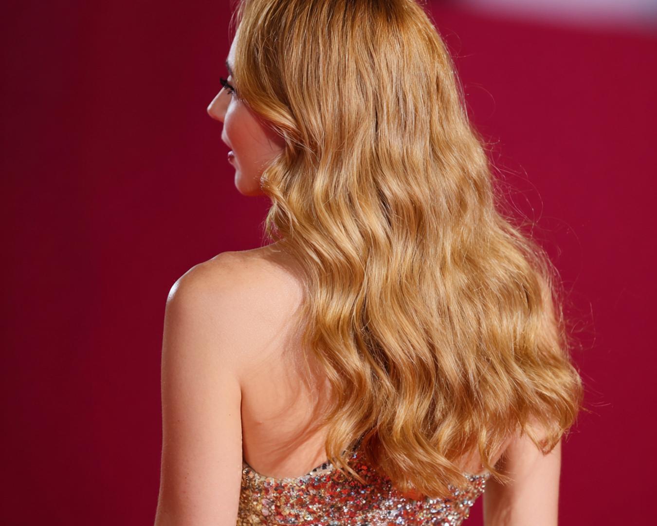 Long Honey Blonde Waves