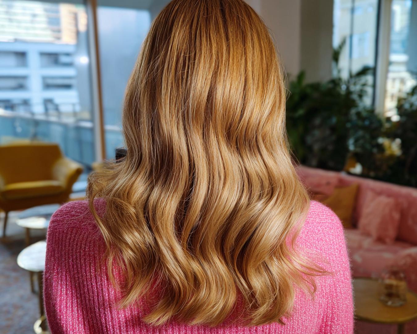 Long Honey Blonde Waves