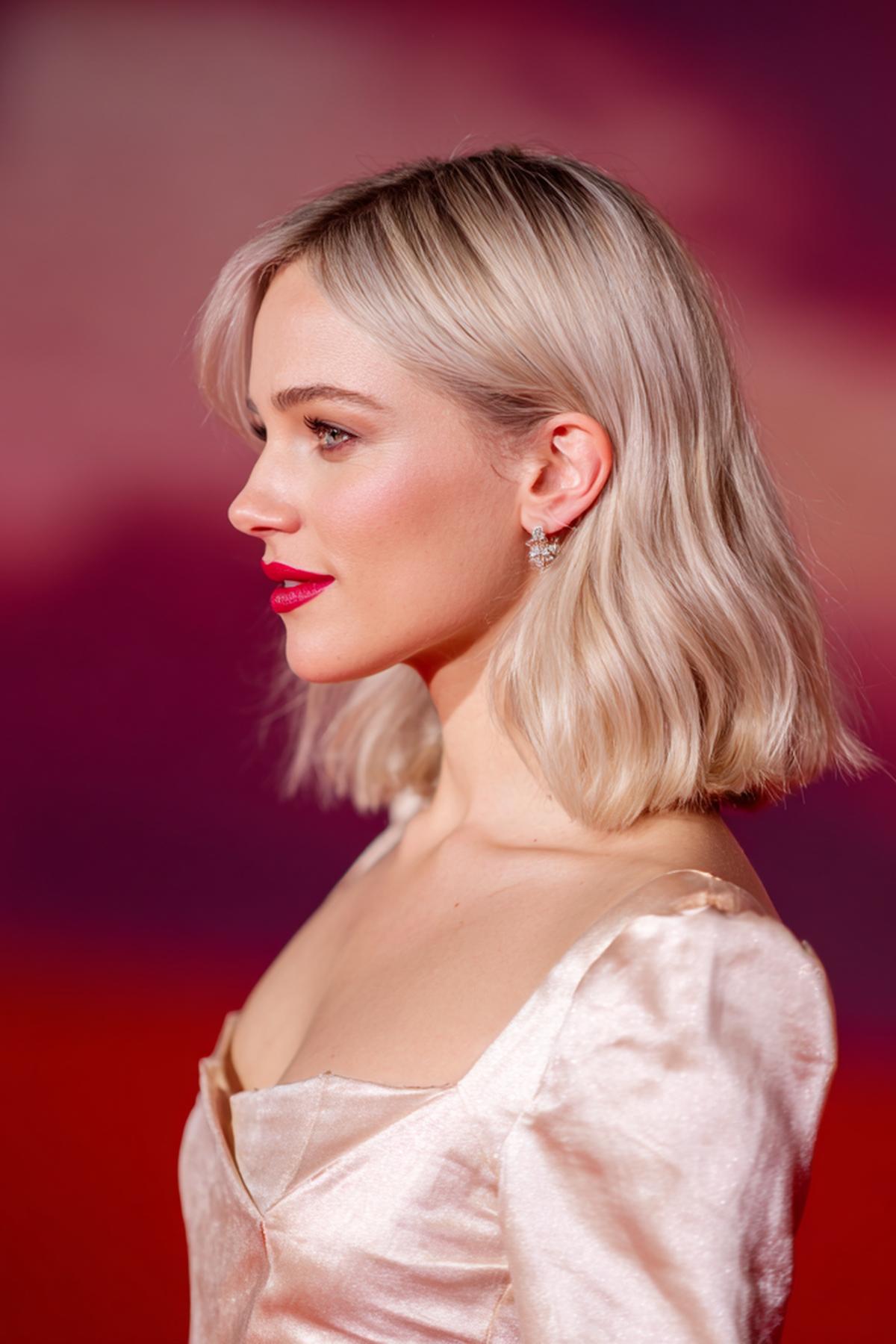 Sleek Ash Blonde Short Bob