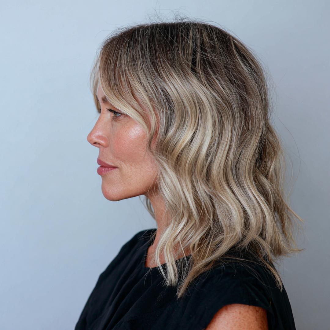 Textured Ash Blonde Waves