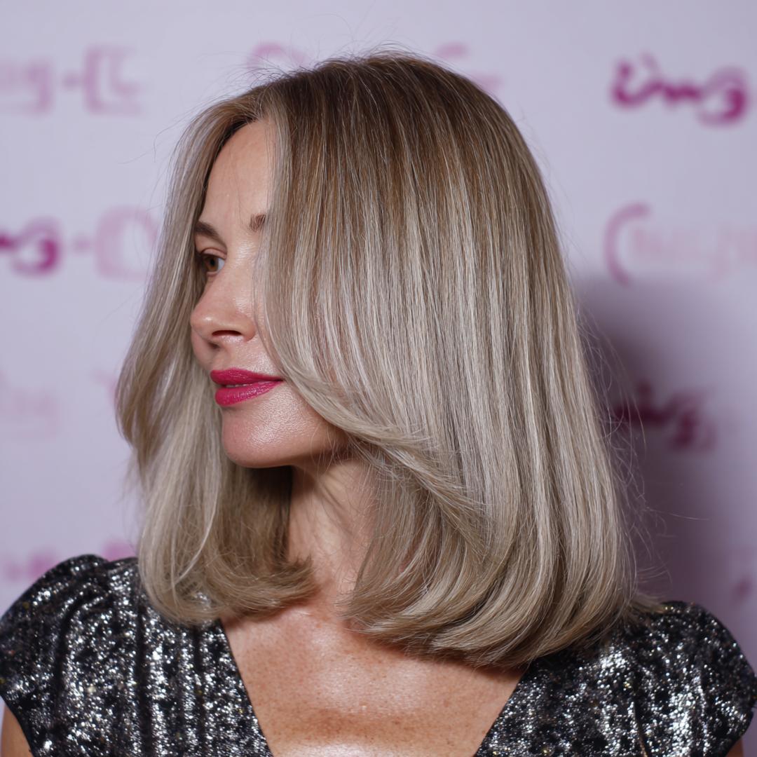 Ash Blonde Bouncy Lob