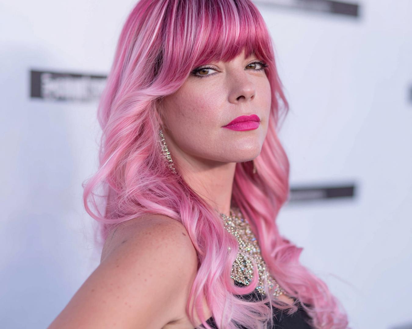 Pink Ombre With Bangs