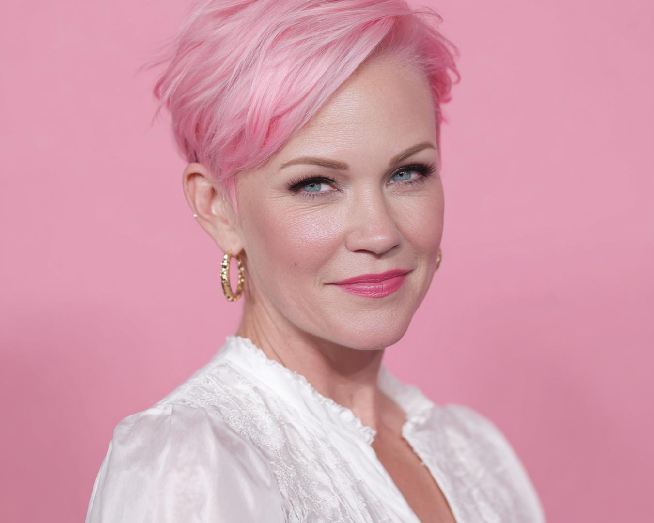 Pastel Pink Textured Pixie