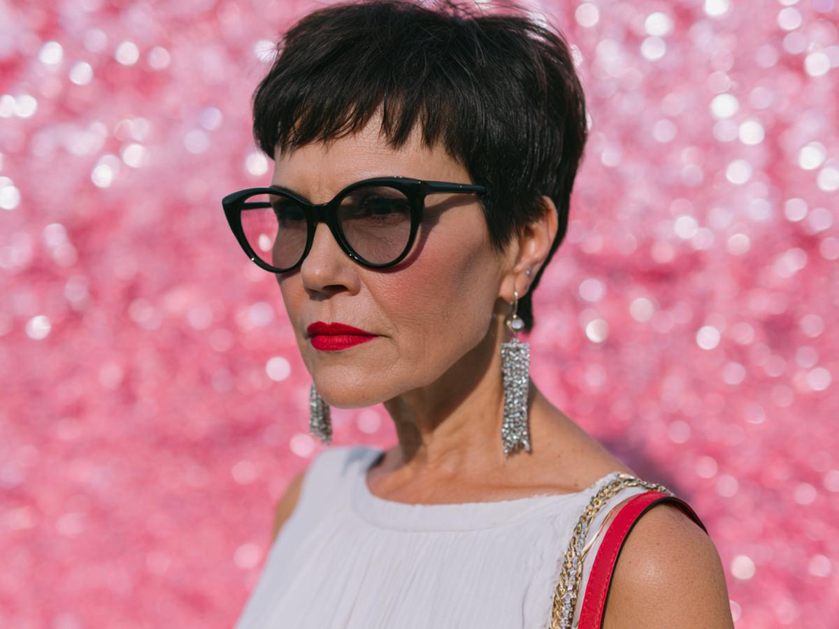 Short Dark Pixie Cut