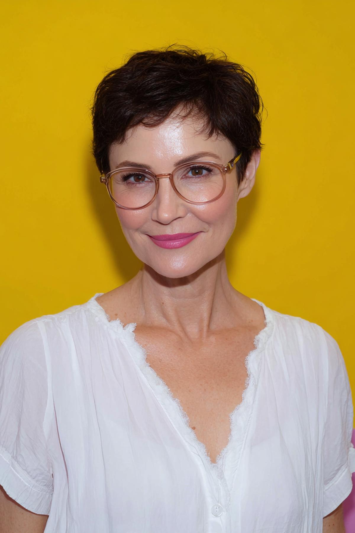 Short Dark Brown Pixie