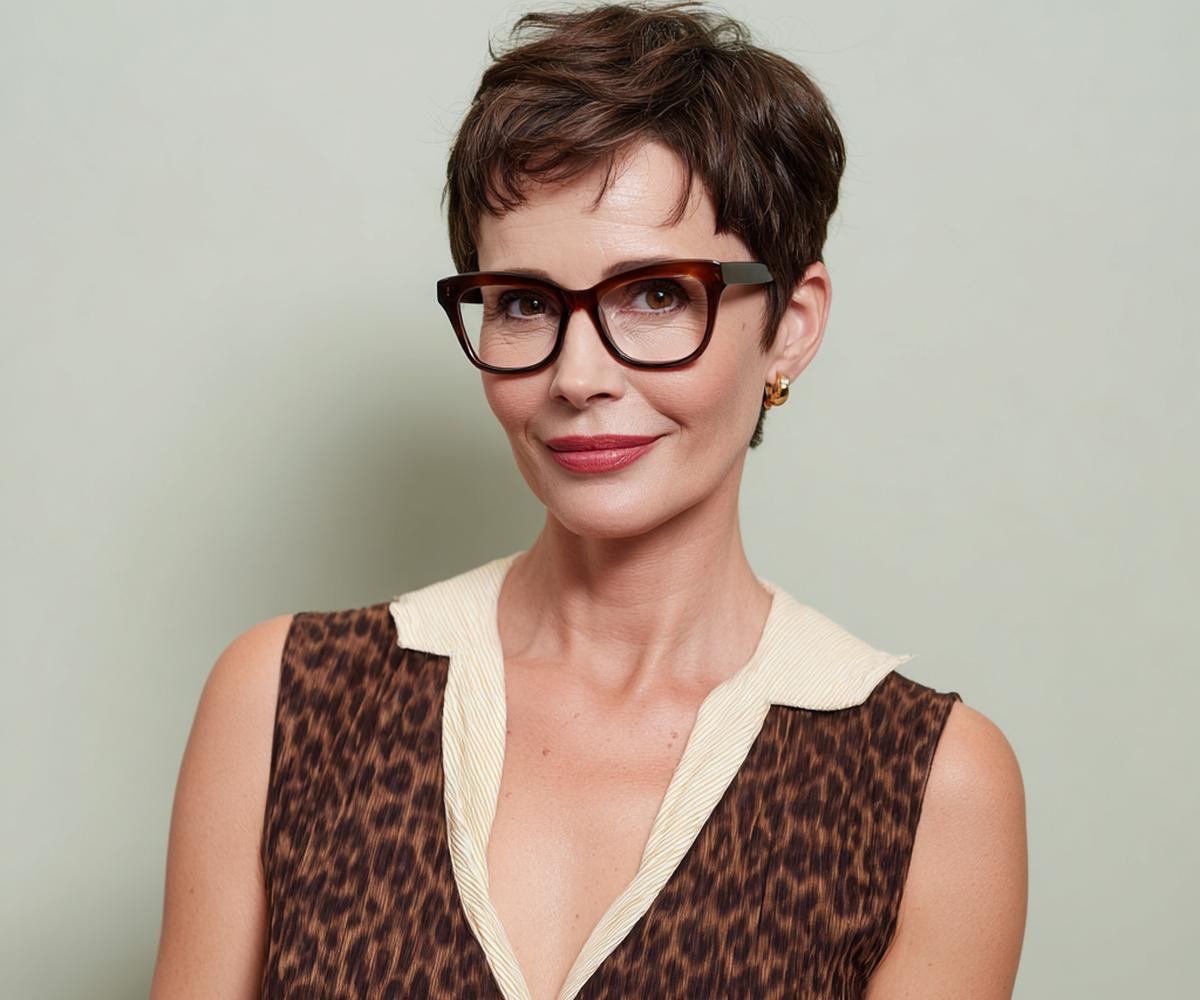 Classic Brunette Pixie Crop