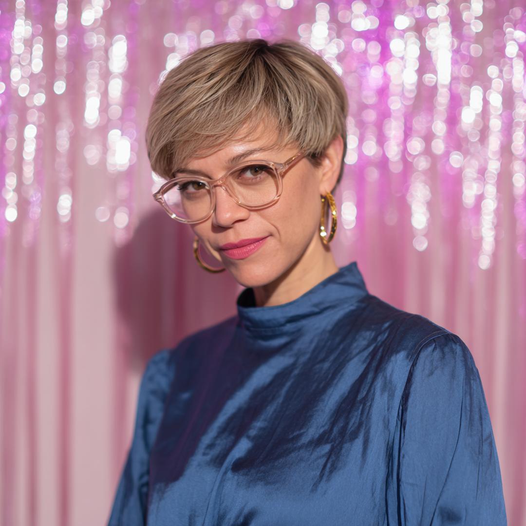 Ash Blonde Pixie With Fringe