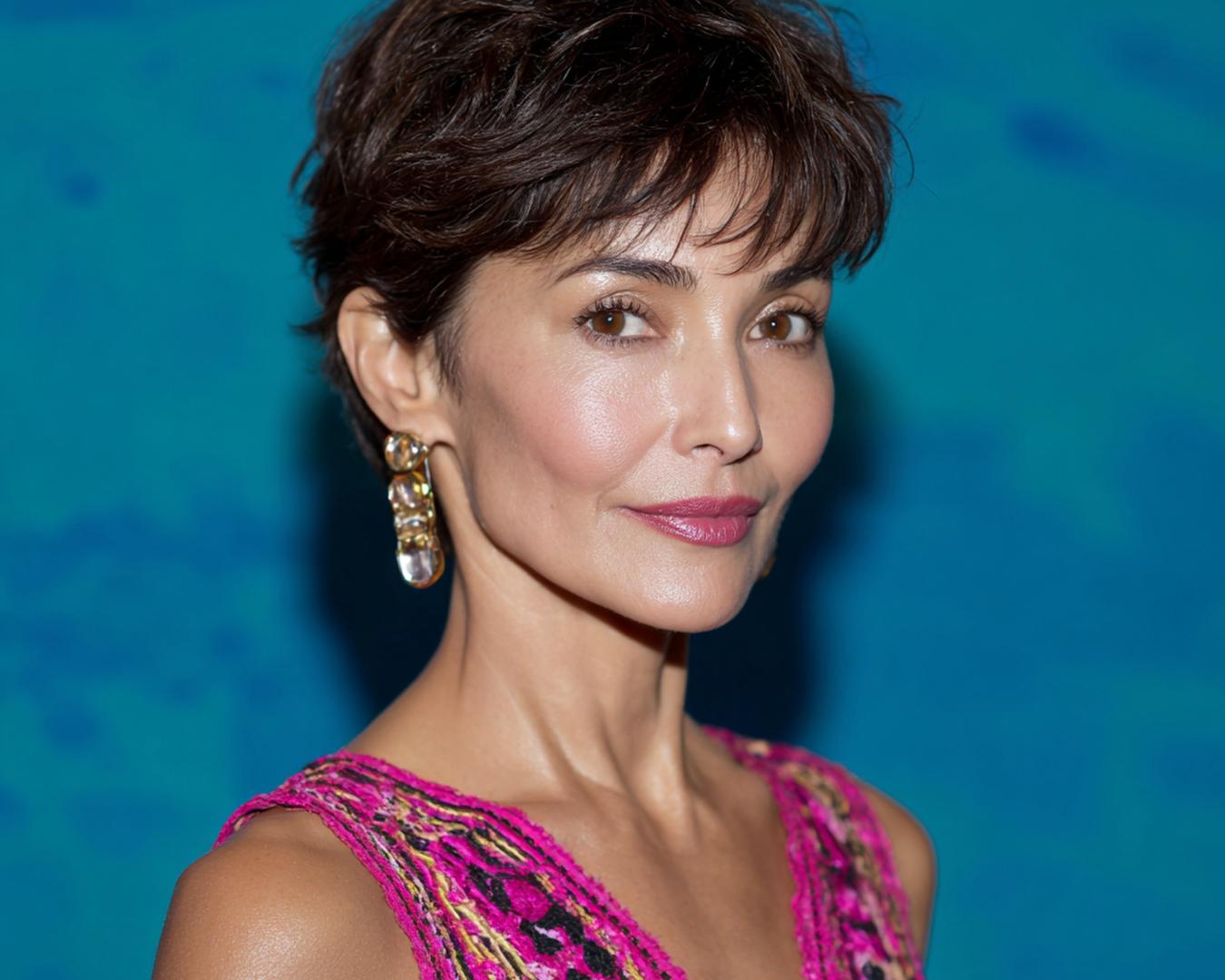 Tousled Dark Pixie With Piecey Fringe