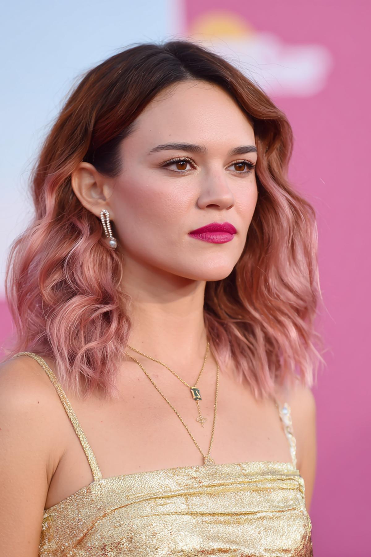 Brunette To Rose Balayage Waves