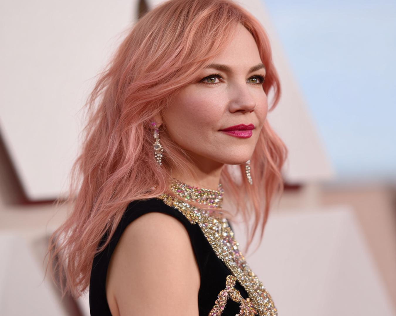 Long Peach Rose With Fringe