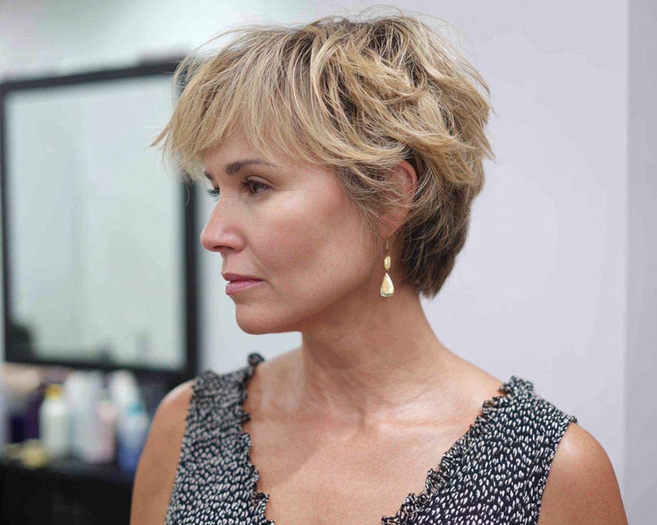 Honey Blonde Choppy Layers